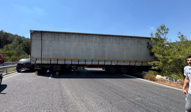 İzmir-Manisa yolu trafiğe kapatıldı