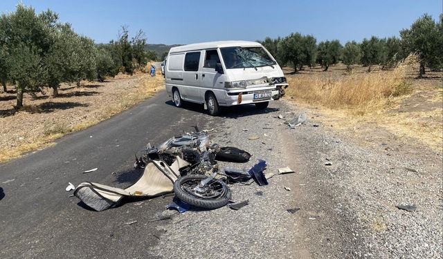 Manisa'da feci kazada motosiklet sürücüsü hayatını kaybetti