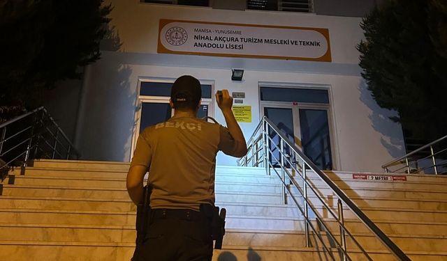 Manisa'da okullarda gece denetimi