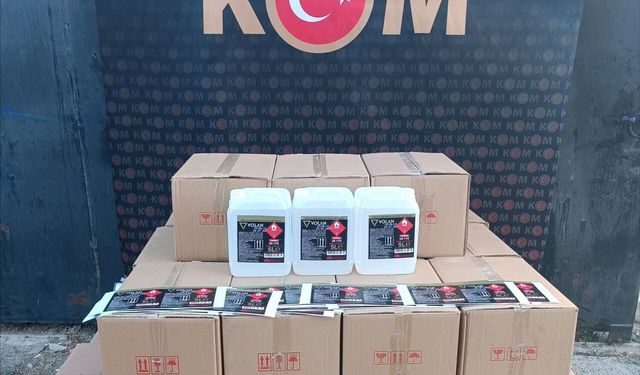 Manisa'da kaçak alkol operasyonu