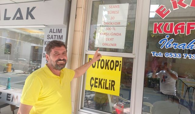 Manisalı Kuaför İbrahim’den esprili tarife