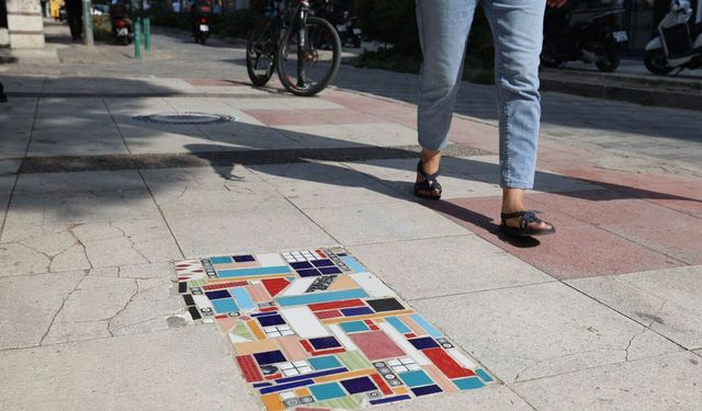 Manisa'nın kaldırımlarında sanat var!