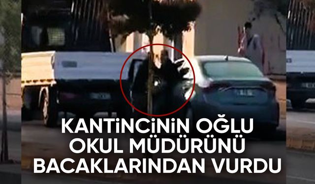 17 yaşındaki genç okul müdürünü bacaklarından vurdu
