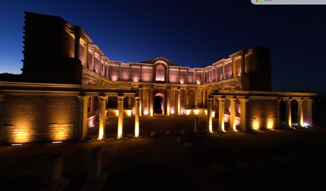 Sardes Antik Kenti artık gece de parlayacak!