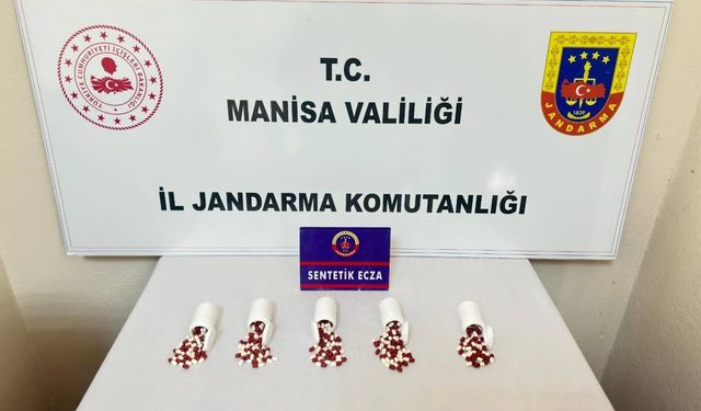 Manisa'da sentetik ecza hapı ele geçirildi