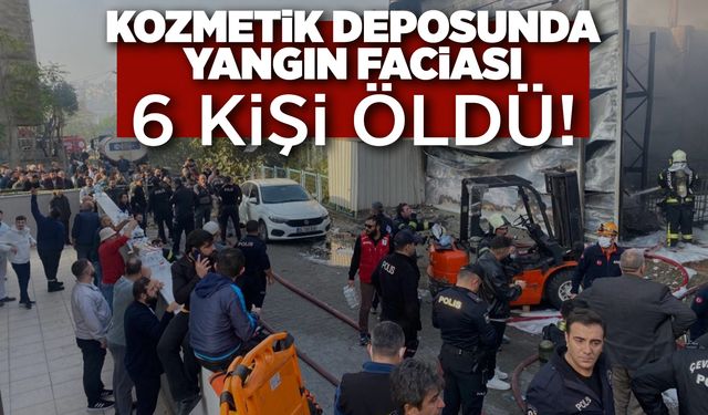 Kozmetik fabrikasında yangın: 6 ölü!
