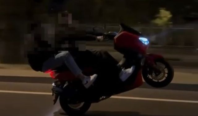 Manisa'da motosikletli akrobasiye 42 bin ceza!