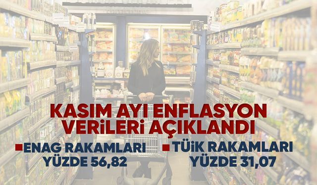 Kasım ayı enflasyon verileri arttı