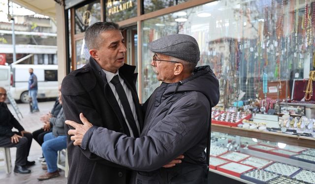 Başkan Şimşek'ten esnaf ziyareti