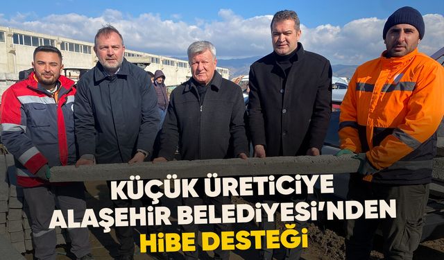 Alaşehir'de çiftçiye bağ direği desteği
