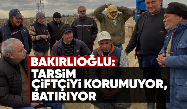 CHP'li Bakırlıoğlu’ndan TARSİM tepkisi