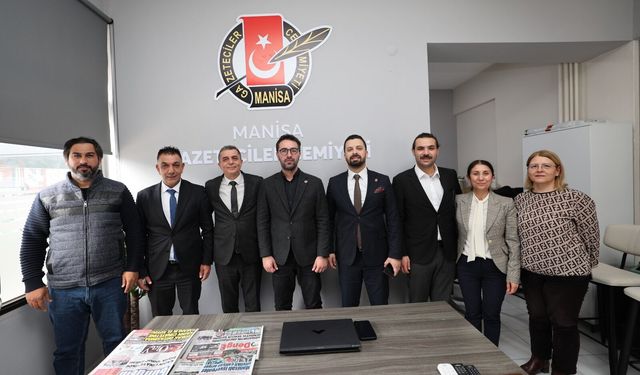 Başkan Şimşek’ten Manisa Gazeteciler Cemiyeti ziyareti