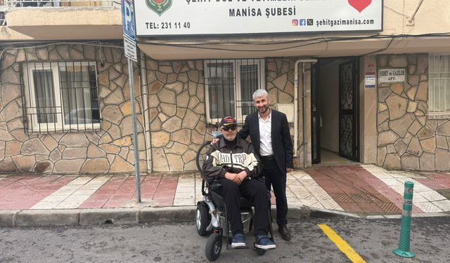 Manisalı gaziye Muradiye OSB Başkanı'ndan destek