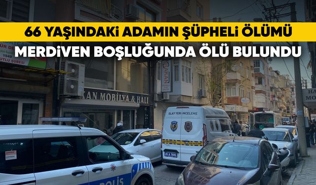 Manisa'da yaşlı adam merdiven boşluğunda ölü bulundu