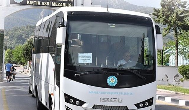 Bayramda mezarlıklara ücretsiz otobüs seferi düzenlenecek