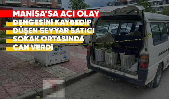 Manisa'da dengesini kaybeden seyyar satıcı hayatını kaybetti