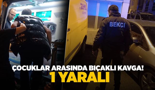 Manisa'da 2 çocuk arasında bıçaklı kavga