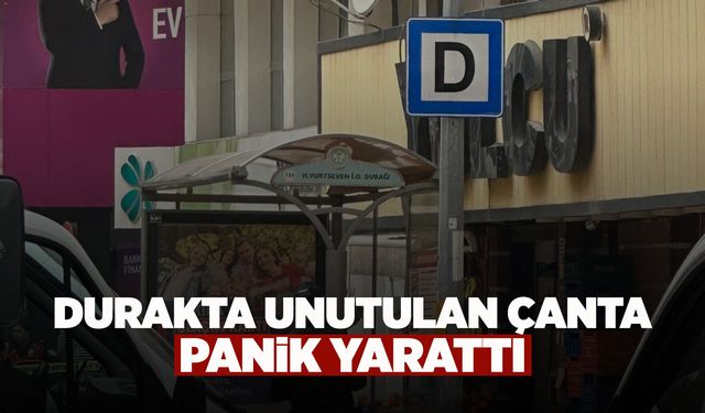 Manisa'da şüpheli çanta alarmı