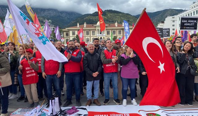 Manisa'da 1 Mayıs İşçi ve Emekçi Bayramı coşkuyla kutlandı