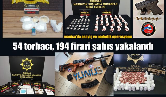 Manisa'da bir ayda 54 torbacı yakalandı