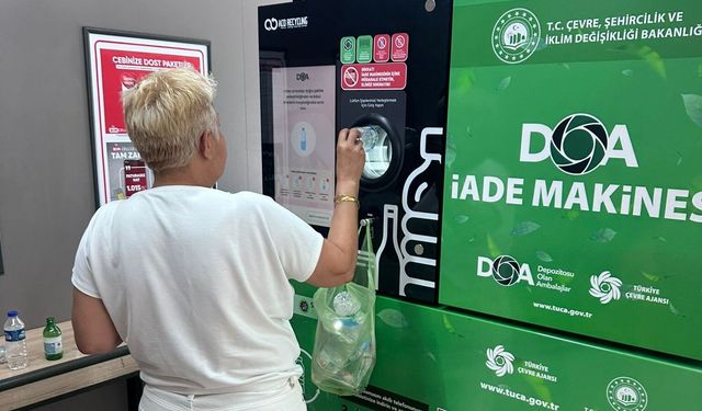 Manisa'da 30 depozito iade makinesi hizmette
