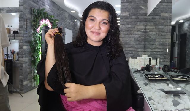 Manisalı Kübra, saçlarını kanser hastası çocuklara bağışladı