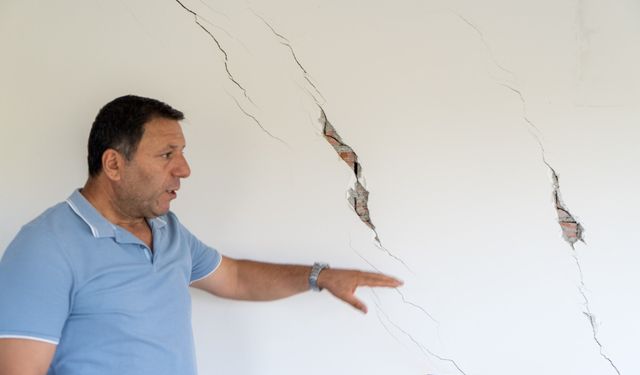 Deprem olmadan çatladı, şimdi yıkılma korkusu yaşanıyor