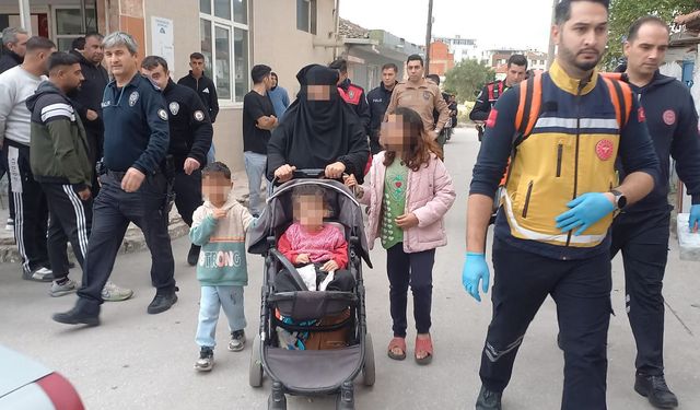Manisa'da bıçaklama ihbarı ekipleri harekete geçirdi