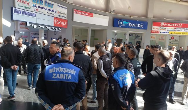 Manisa Otogarı’nda tahliye gerginliği!