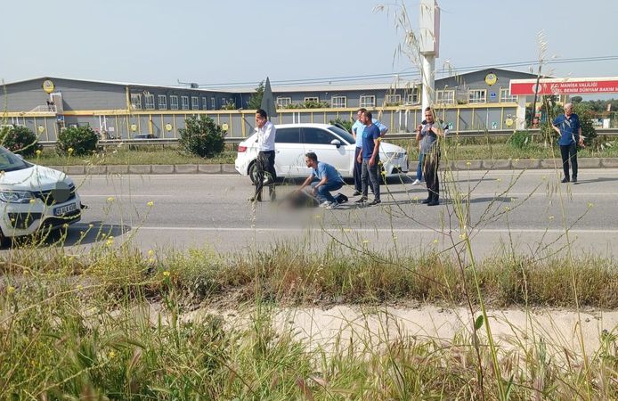Manisa'da yolcu otobüsünün çarptığı yaya kurtarılamadı