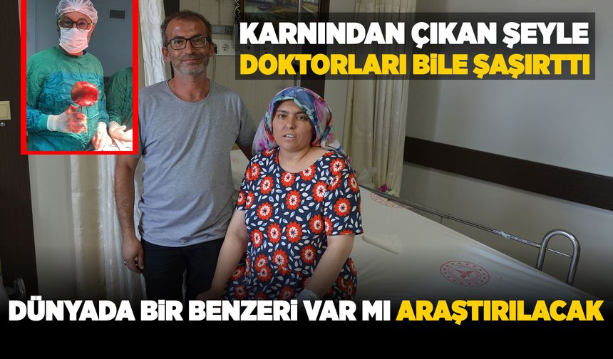 Manisa'da ağrı şikayetiyle giden hastanın mesanesinden 1 kiloluk taş çıkarıldı