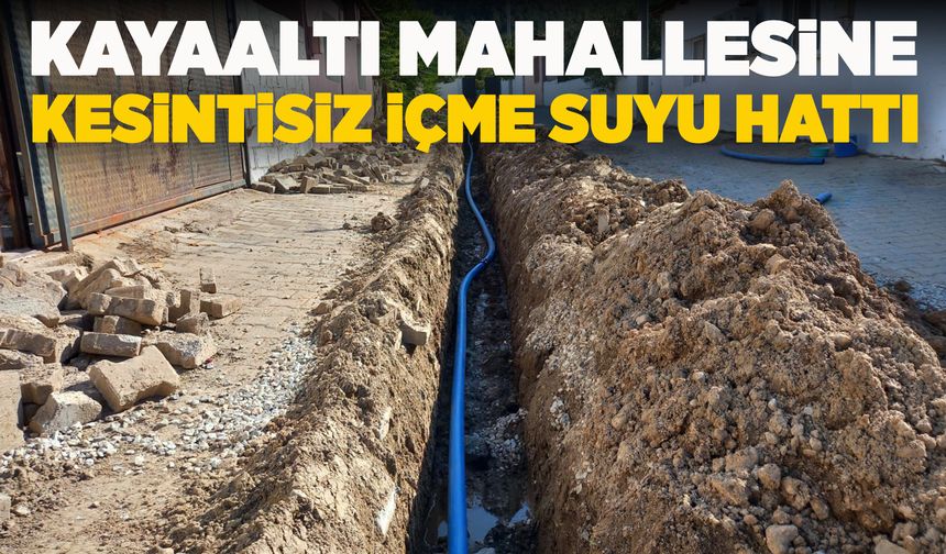 Manisa'da bir mahalle daha kesintisiz içme suyu hattına kavuştu