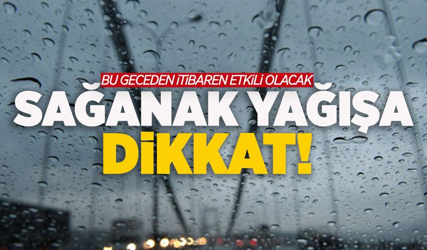 Manisa ve İzmir'e Meteorolojik uyarı!