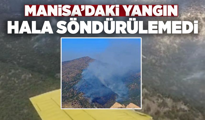 Manisa'daki orman yangını 20 saattir devam ediyor