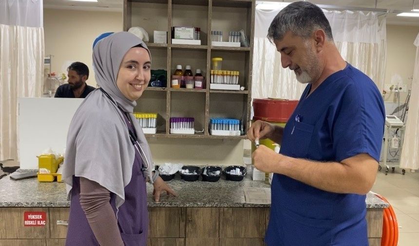 Babasının çalıştığı hastaneye doktor olarak atandı