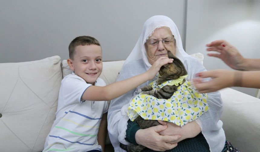 Manisalı Rukiye Nine, bebek gibi giydirdiği kedisiyle fenomen oldu