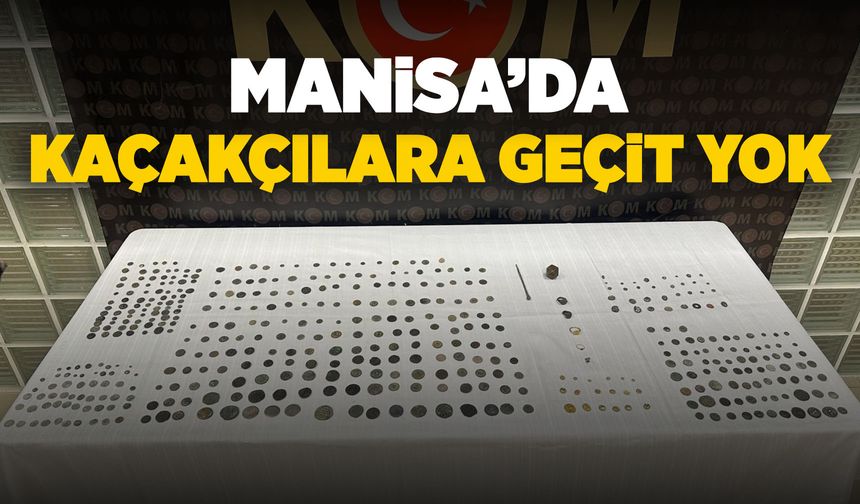 Manisa'da 471 adet tarihi eser ele geçirildi