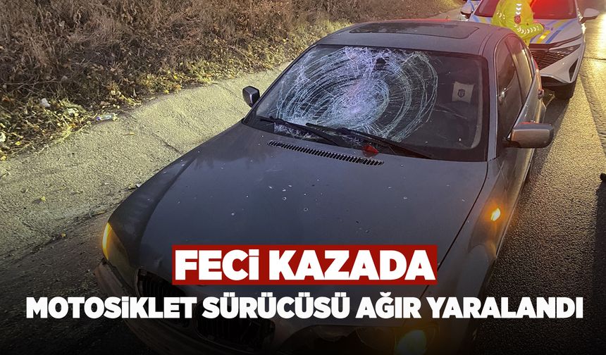 Manisa'da motosiklet ve otomobil kafa kafaya çarpıştı