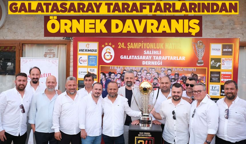 Salihli’deki Galatasaray taraftarlarından öğrencilere burs