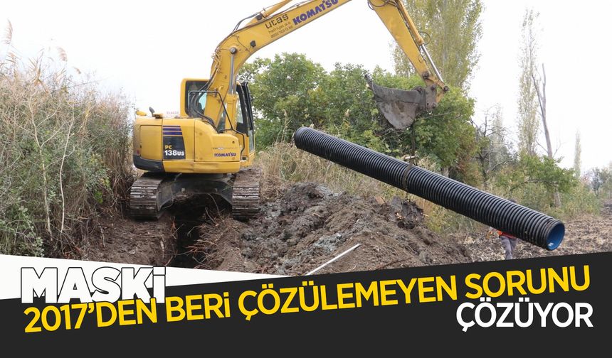 MASKİ, Soma'nın 7 yıllık sorununu çözüyor