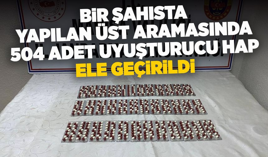 Manisa'da şüphe üzerine aranan şahıstan yüzlerce uyuşturucu hap ele geçirildi