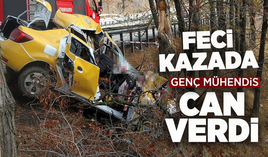 Manisa'daki feci kazada genç mühendis hayatını kaybetti