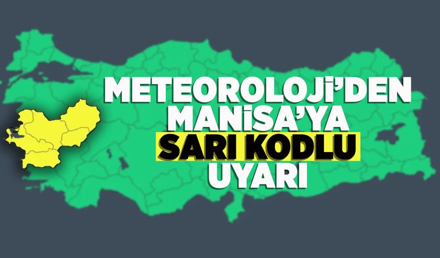 Manisa'da hava sıcaklıkları 5 derece düşüyor