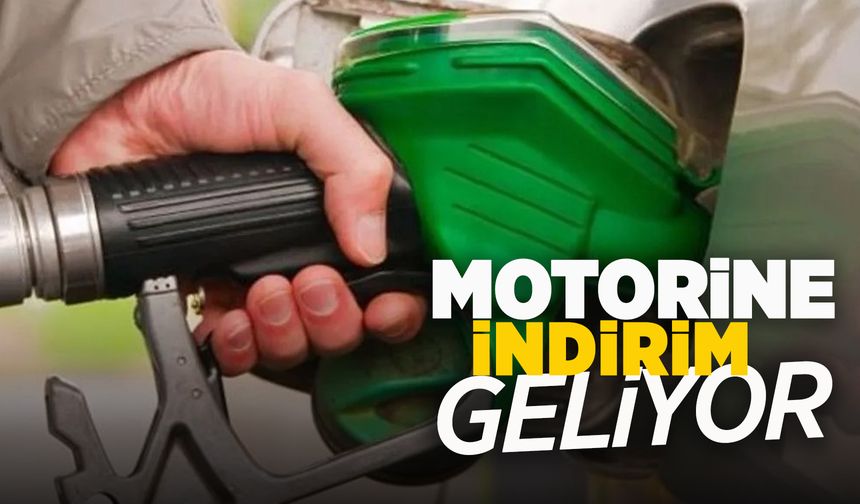 Bu kez motorine indirim geliyor