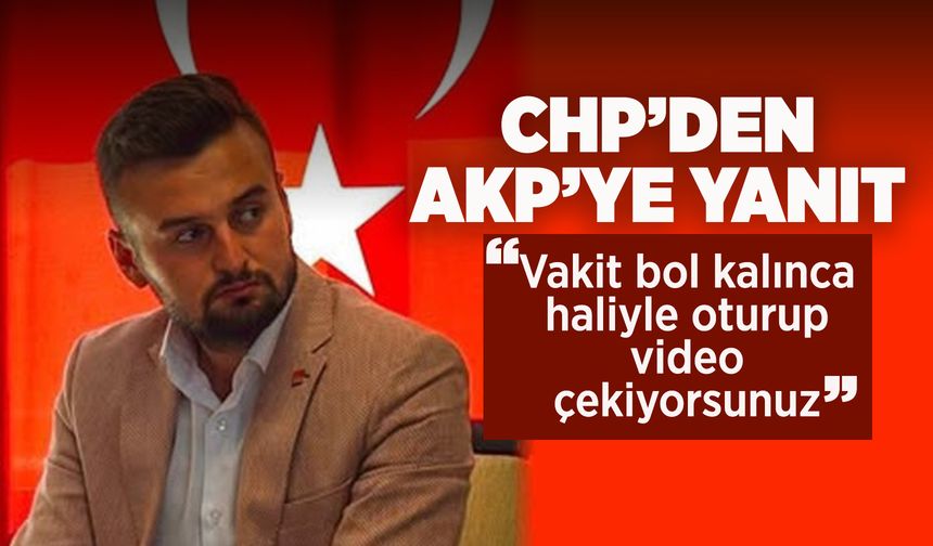 Mehmet Arslan'dan İlkcan Durmaz'a yanıt: "Vakit bol kalınca haliyle oturup video çekiyorsunuz"