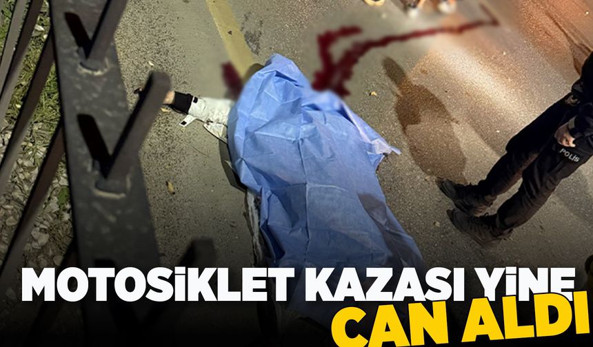 Manisa'da feci motosiklet kazasında bir genç hayatını kaybetti