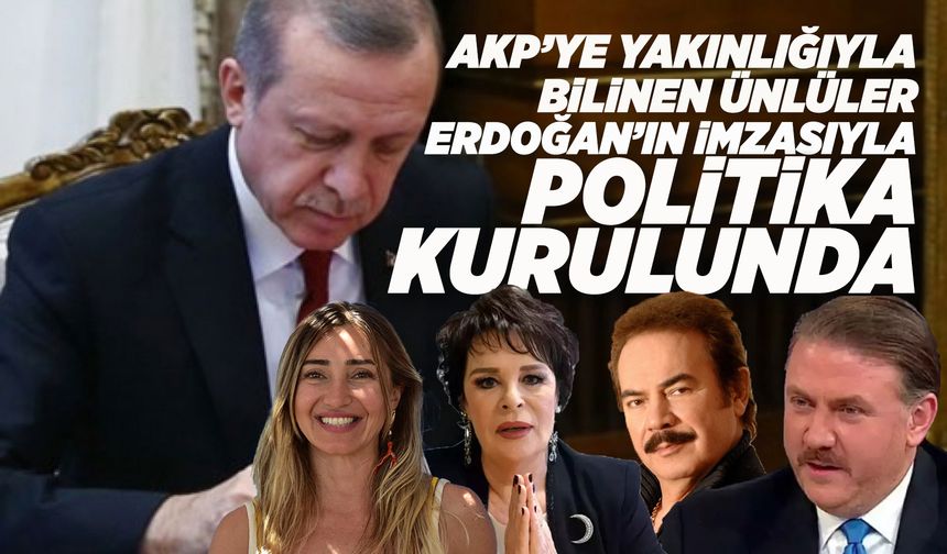 Erdoğan'ın politika kurulunda ünlü isimler!