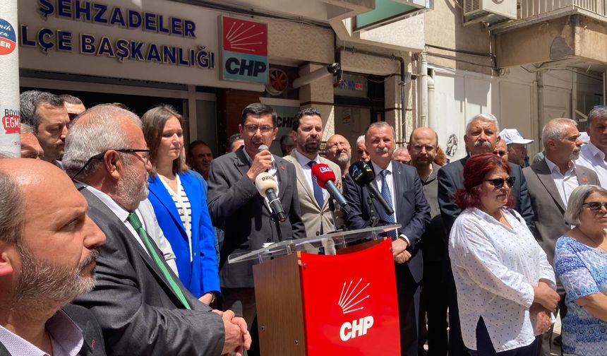 CHP Manisa'dan Özgür Özel'e yapılan çirkin saldırıya tepki