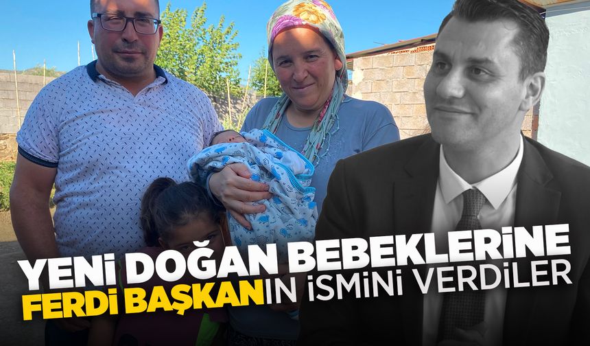 Alaşehirli çift bebeklerine Ferdi Zeyrek'in ismini verdi