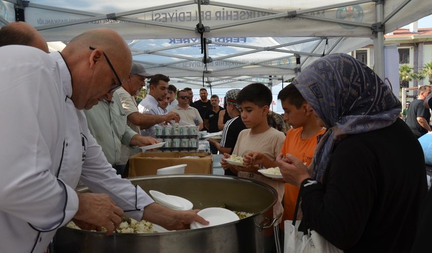 Başkan Zeyrek için bin kişilik pilav hayrı